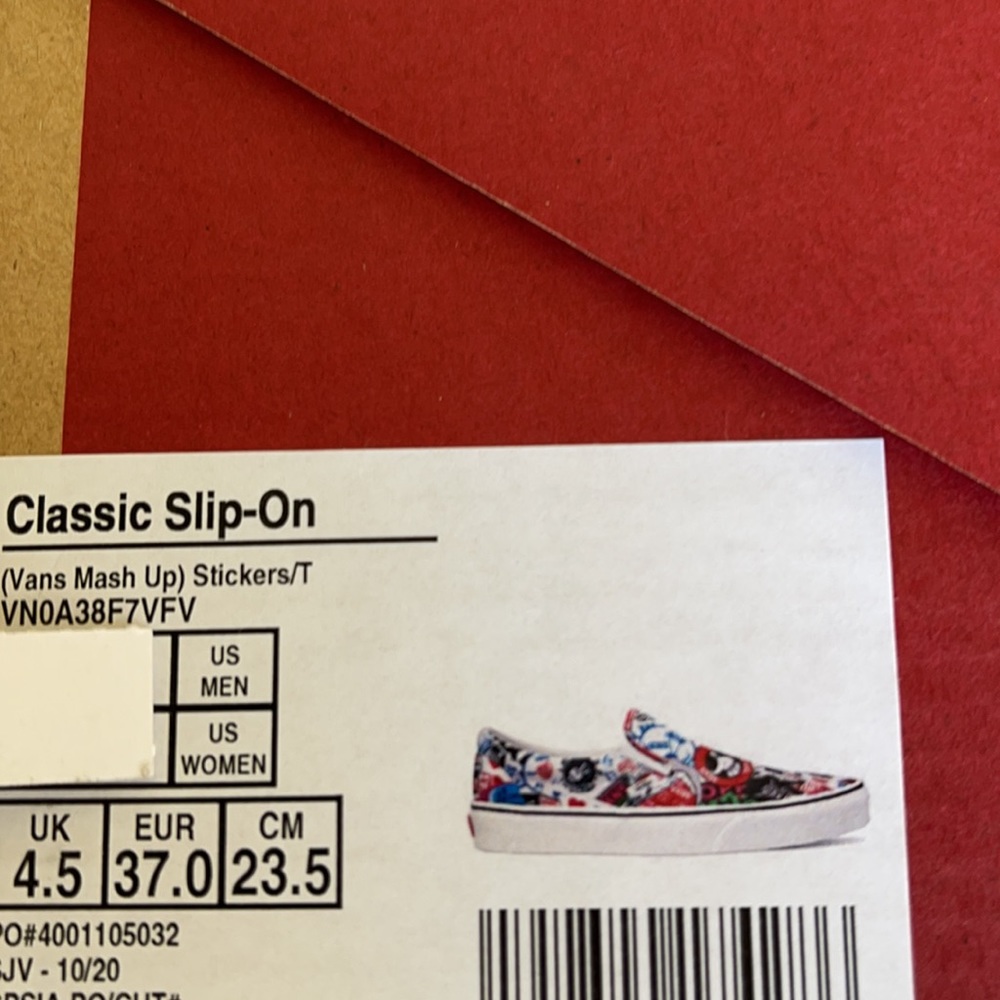 Vans Men’s Classic Slip On Vans Mash Up Stickers/Trwht sneakers - Picture 16 of 16